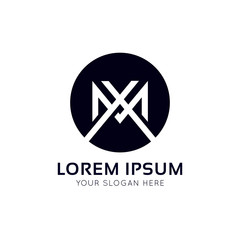 Vector circle company logo round icon sign