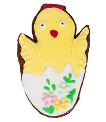 Sweet cakes with patterns gifts for Easter on white