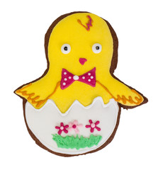 Sweet cakes with patterns gifts for Easter on white