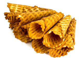 Crispy wafer rolls