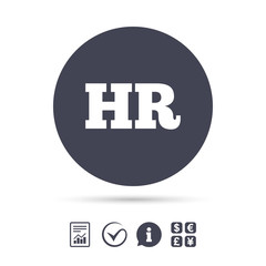 Human resources sign icon. HR symbol.