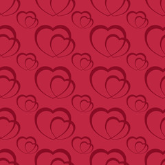 Fototapeta na wymiar Seamless pattern with heart. vector background. Holiday texture. pattern for Happy Valentine's Day 