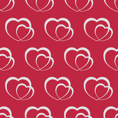 Seamless pattern with heart. vector background. Holiday texture. pattern for Happy Valentine's Day 