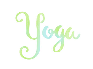 YOGA watercolour icon