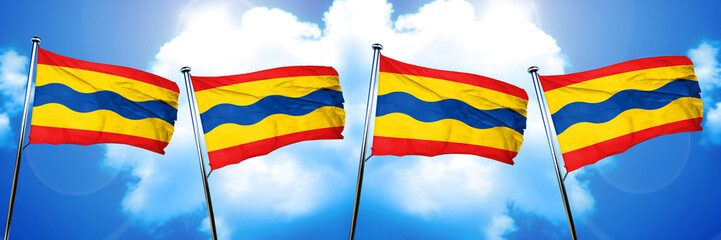 Overijsel flag, 3D rendering