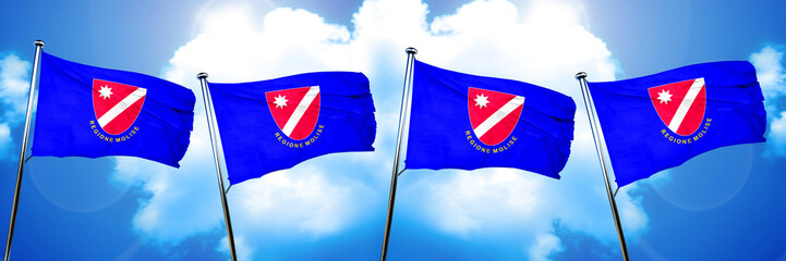 Molise flag, 3D rendering