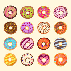 donut icon set