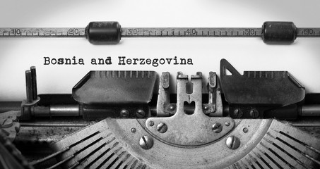 Old typewriter - Bosnia and Herzegovina