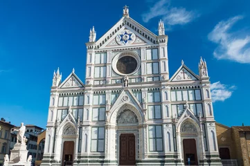 Fotobehang The Basilica di Santa Croce - famous Franciscan church on Florence, Italy © Barbara Marini