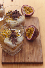 Passion fruit with musli