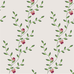  retro floral pattern with flowers