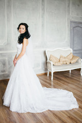  Portrait of the bride in the Studio.