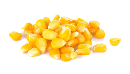 Corn on a white background