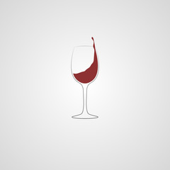 wine glass glass vector