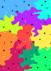 Abstract colorful shapes background