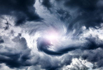 Cloudscape with Ray of the Light