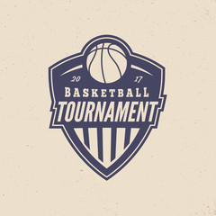 basketball tournament logo. modern sport emblem
