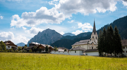 Village Val Gardena South Tirol Dolomites mountain