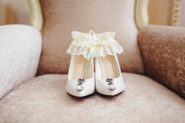 Fototapeta na wymiar bride Shoes