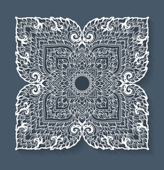 laser cut thai tradition style vector