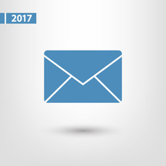 Envelope Mail icon, vector illustration. Flat design style