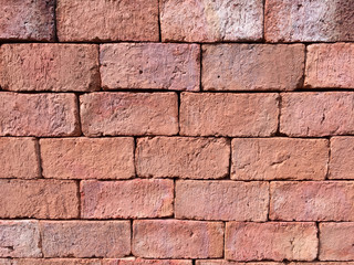 Orange bricks wall.
