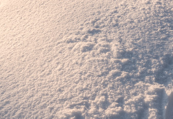 Snow at sunset - abstract texture