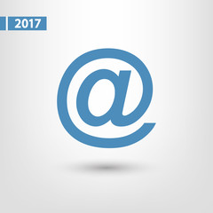 e-mail internet icon, vector illustration. Flat design style