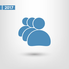 Obraz premium Business man icon, vector illustration. Flat design style