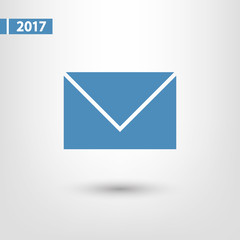 Envelope Mail icon, vector illustration. Flat design style