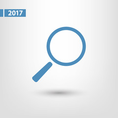 Search  icon, vector illustration. Flat design style