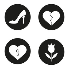 Valentine's Day icons set