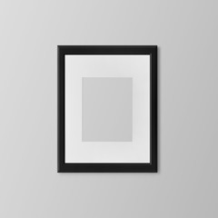blank frame on a white background with clippinh path