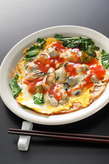 taiwanese oyster omelet