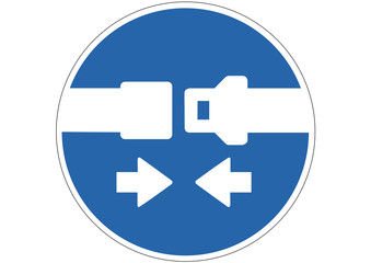  Schild Gurtpflicht, bitte anschnallen