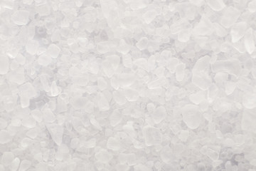 sea salt background, top view