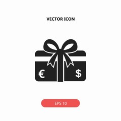 gift card vector icon