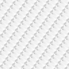 Abstract white background 3d prisms formed in the isometric perspective. Vector-neutral basis, white rear scene in gray tones. Bright geometric texture composed of the bath.