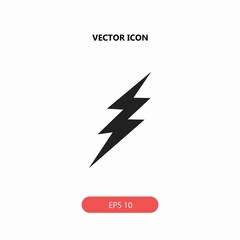 lightning vector icon