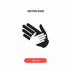 helping hands vector icon