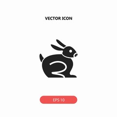 Fototapeta premium rabbit vector icon