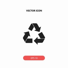 recycle arrow vector icon