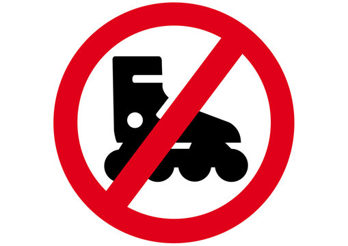 Schild Inliner verboten
