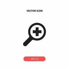 Obraz premium zoom in vector icon