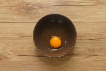 Egg in bowl
