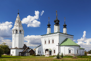Alexandrovsky convent. Church of the Ascension with a bell tower. Suzdal, Golden ring of Russia