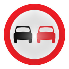 British Do Not Pass Trafiic Sign