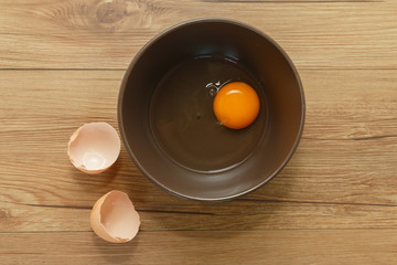 Egg in bowl