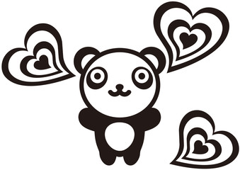 Panda_and_Hearts