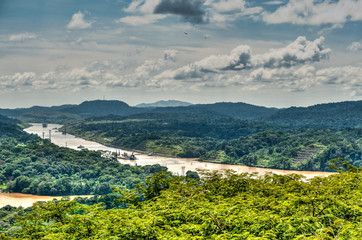 Der Panamakanal in Gamboa - obrazy, fototapety, plakaty